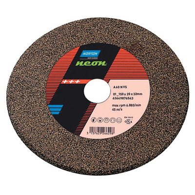 Norton NEON Aluminium Oxide Grinding Wheel, 300mm Diameter