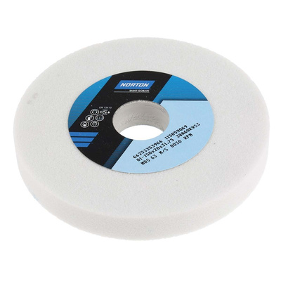 Norton VITRIUM 3 Straight Wheel Aluminium Oxide Grinding Wheel, 150mm Diameter, P60 Grit