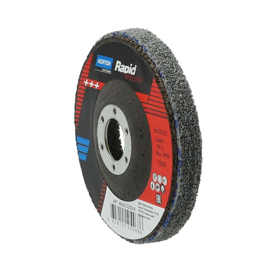 Norton Nex Zirconium Oxide Blending Disc, 114.3mm x 12mm Thick, Nex - Unified discs with backing