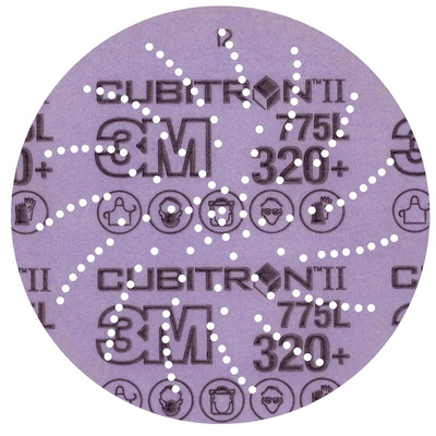 3M 3M Xtract Cubitron II Film Disc 775L Ceramic Sanding Disc, 127mm, 320+ Grade, 320+ Grit, Xtract, 50/250 in pack
