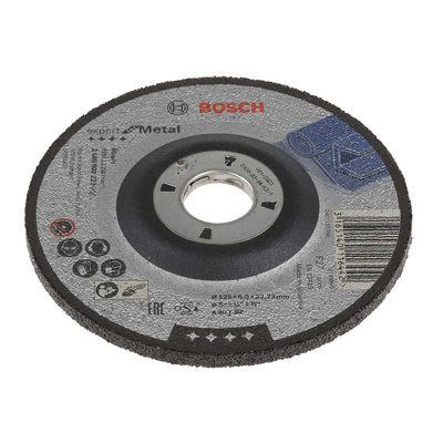 Bosch A30 T Expert for Metal Aluminium Oxide Grinding Wheel, 125mm Diameter, P30 Grit