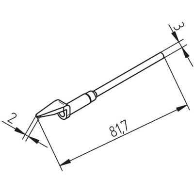 Ersa 452 Desoldering Gun Tip for use with MFR-DSI, MFR-DSX, MFR-SDI Systems & MFR-HDS Hand-piece, MFR-SDX