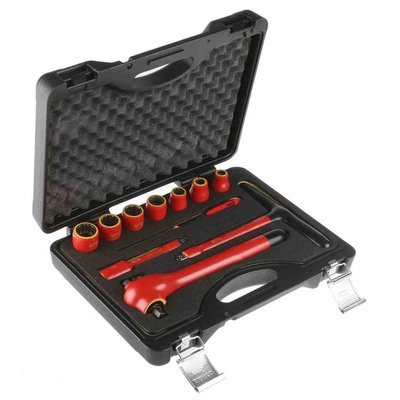 Bahco 7811DMV 11 Piece Socket Set, 1/2 in Insulated Square Drive