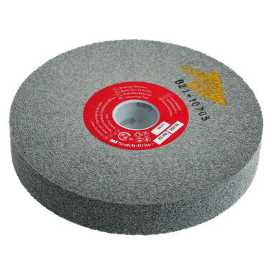 3M EX3 Scotch-Brite Silicon Carbide Deburring & Finishing Wheel, 150mm Diameter, Fine