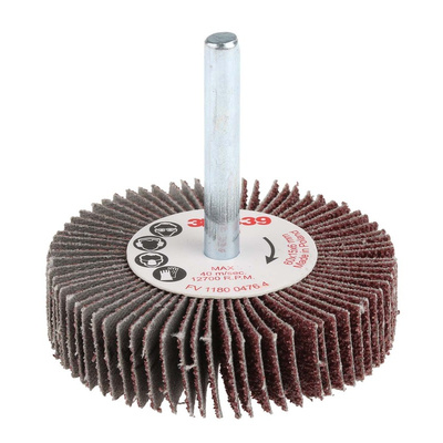 3M Aluminium Oxide Flap Wheel, 60mm Diameter, P40 Grit