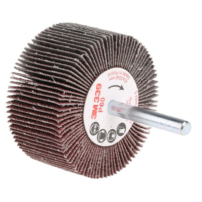 3M 7000074925 Aluminium Oxide Flap Wheel, 60mm Diameter, P60 Grit