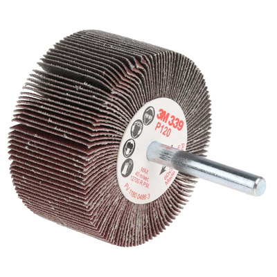 3M Aluminium Oxide Flap Wheel, 60mm Diameter, P120 Grit