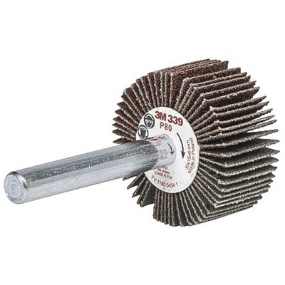 3M Aluminium Oxide Flap Wheel, 50mm Diameter, P80 Grit