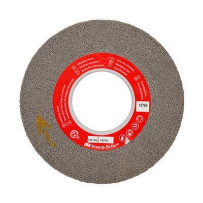 3M Silicon Carbide Deburring & Finishing Wheel, 76.2mm Diameter, Fine