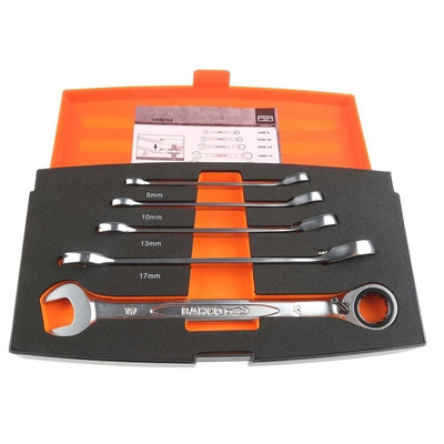Bahco 5 Piece Alloy Steel Spanner Set