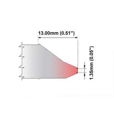 Thermaltronics M Desoldering Gun Tip for use with MFR-DSI, MFR-DSX, MFR-SDI Systems & MFR-HDS Hand-piece, MFR-SDX