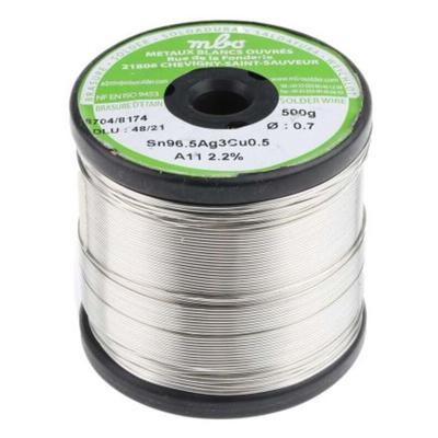 MBO Wire, 0.7mm Lead Free Solder, 217°C Melting Point