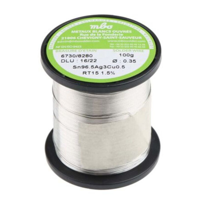 MBO Wire, 0.35mm Lead Free Solder, 217°C Melting Point