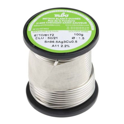 MBO Wire, 1.5mm Lead Free Solder, 217°C Melting Point