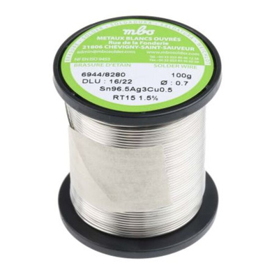 MBO Wire, 0.7mm Lead Free Solder, 217°C Melting Point