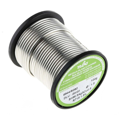 MBO Wire, 1.5mm Lead Free Solder, 217°C Melting Point