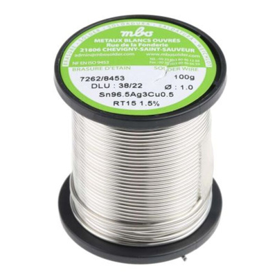 MBO Wire, 1mm Lead Free Solder, 217°C Melting Point