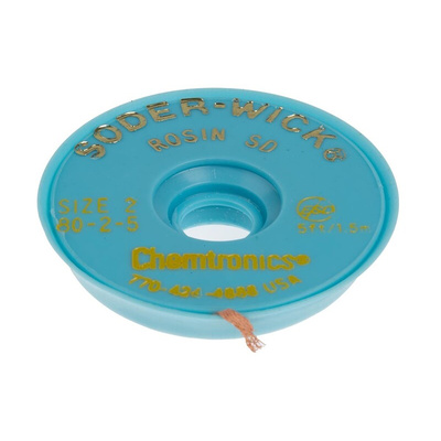 Chemtronics 1.5m Desoldering Braid, Width 1.5mm