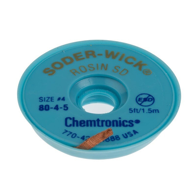 Chemtronics 1.5m Desoldering Braid, Width 2.8mm