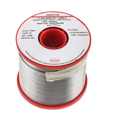 Multicore Wire, 1.2mm Lead solder, 183 → 188°C Melting Point