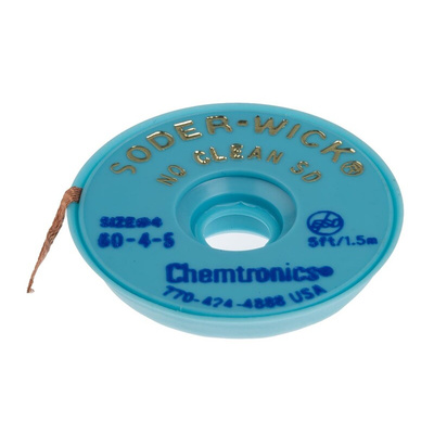 Chemtronics 1.5m No Clean Desoldering Braid, Width 2.8mm