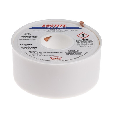 Multicore 30m No Clean Desoldering Braid, Width 2.7mm