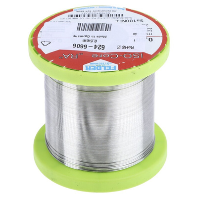 Felder Lottechnik Wire, 0.5mm Lead Free Solder, 227°C Melting Point