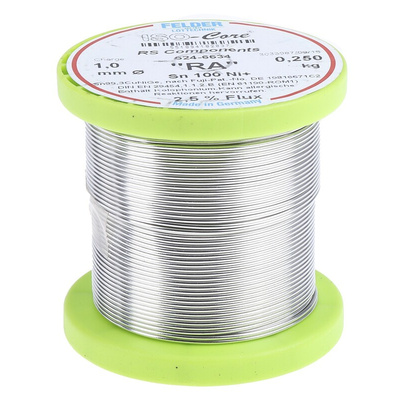 Felder Lottechnik Wire, 1mm Lead Free Solder, 227°C Melting Point