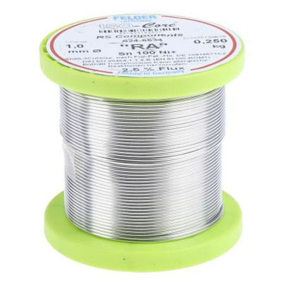 Felder Lottechnik Wire, 1mm Lead Free Solder, 227°C Melting Point