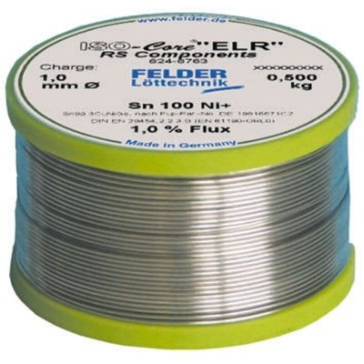 Felder Lottechnik Wire, 1mm Lead Free Solder, 227°C Melting Point