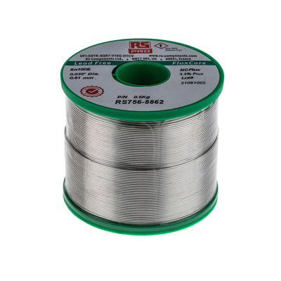 RS PRO Wire, 0.81mm Lead Free Solder, 228°C Melting Point