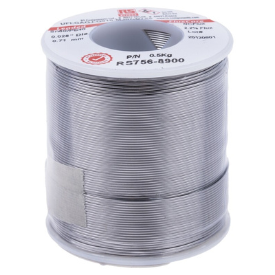 RS PRO Wire, 0.71mm Lead solder, 183°C Melting Point