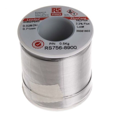 RS PRO Wire, 1.01mm Lead solder, 183°C Melting Point