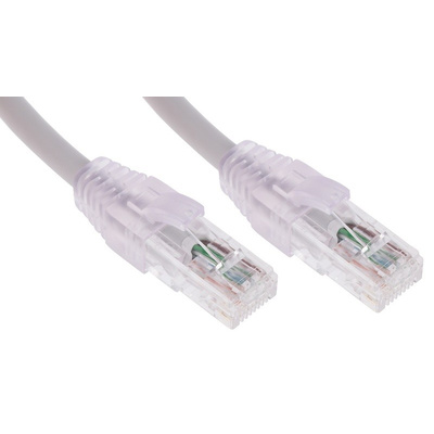 Molex Premise Networks Grey Cat6 Cable U/UTP PVC Male RJ45/Male RJ45, Terminated, 2m
