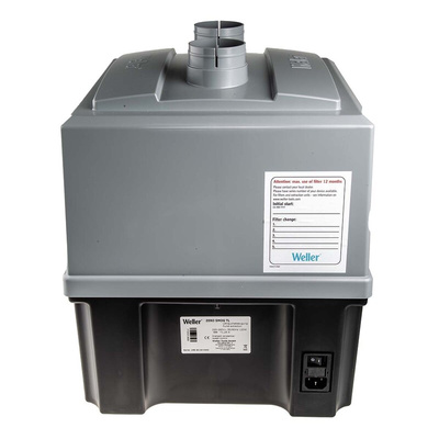 Weller Zero Smog TL, 230V ac Solder Fume Extractor, Fine Dust Filter F7; HEPA Filter H13 & Wide Band Gas Filter, 120W,