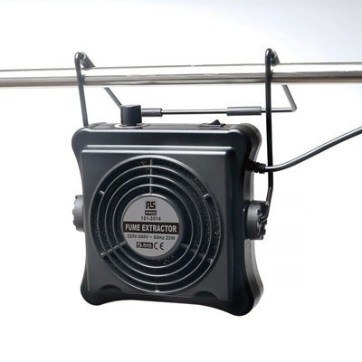 RS PRO, 220 → 240V ac Solder Fume Extractor, Carbon Filter, 23W, Type F - Schuko plug with UK Convertor