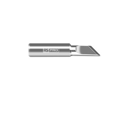 RS PRO 4 mm Straight Knife Soldering Iron Tip for use with RS PRO Soldering Irons