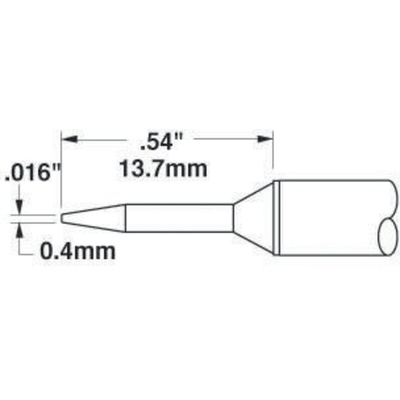 Metcal STTC 0.4 mm Conical Soldering Iron Tip for use with MX-H1-AV, MX-RM3E