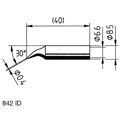 Ersa 0.4 mm Conical Soldering Iron Tip for use with Power Tool