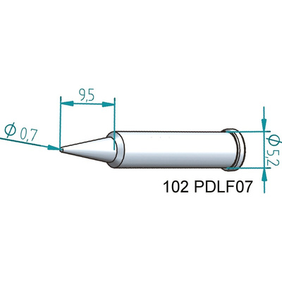 Ersa 0.7 mm Conical Soldering Iron Tip for use with i-Tool