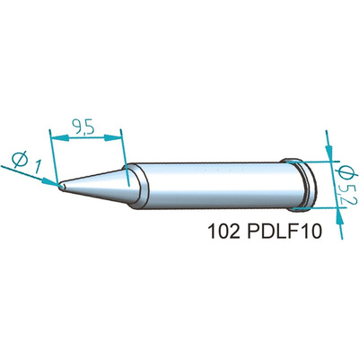 Ersa 1 mm Conical Soldering Iron Tip for use with i-Tool