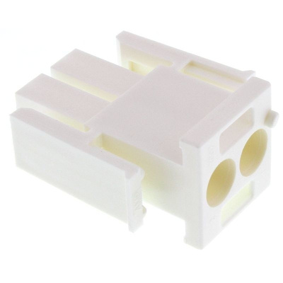 TE Connectivity, Universal MATE-N-LOK Male Connector Housing, 6.35mm Pitch, 2 Way, 1 Row