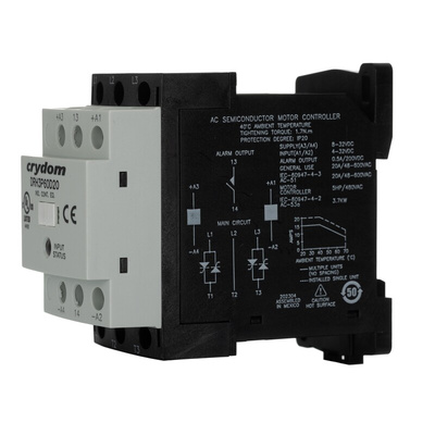 Sensata / Crydom DRH Series Solid State Contactor, 3-Pole, 20 A, 1.5 kW, 32 V dc