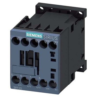 Siemens Reversing Contactor, 24 V dc Coil, 3-Pole, 12 A, 5.5 kW, 1NC