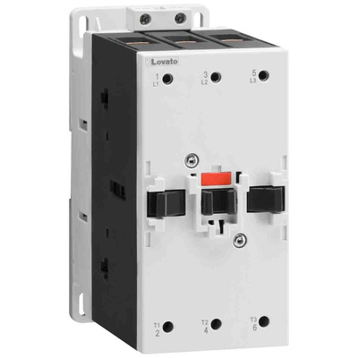 Lovato Contactor, 400 V ac Coil, 3-Pole, 95 A, 55 kW, 3NO