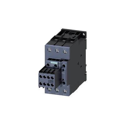 Siemens Contactor, 3-Pole, 22 kW, 2NO + 2NC