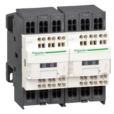 Schneider Electric Contactor, 24 V dc Coil, 3-Pole, 9 A, 5.5 kW, 1NC + 1NO