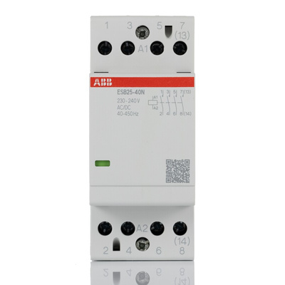 ABB ESB Series Contactor, 230 → 240 V Coil, 4-Pole, 25 A, 17.3 kW, 4NO
