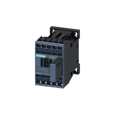 Siemens Contactor, 3-Pole, 3 kW, 1NO
