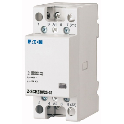Eaton DILM Series Installation Contactor, 230 V ac Coil, 3N/O+1N/C